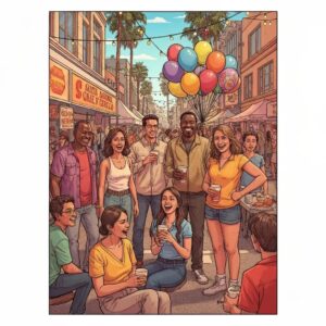 Personal training session in Santa Monica with diverse individuals engaged in strength training