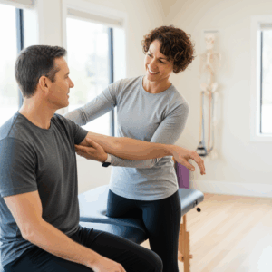 Personal training in Los Angeles with dedicated coach providing one-on-one exercise instruction and form correction